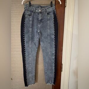 SHEIN Studded Women's Jeans/ Two Toned